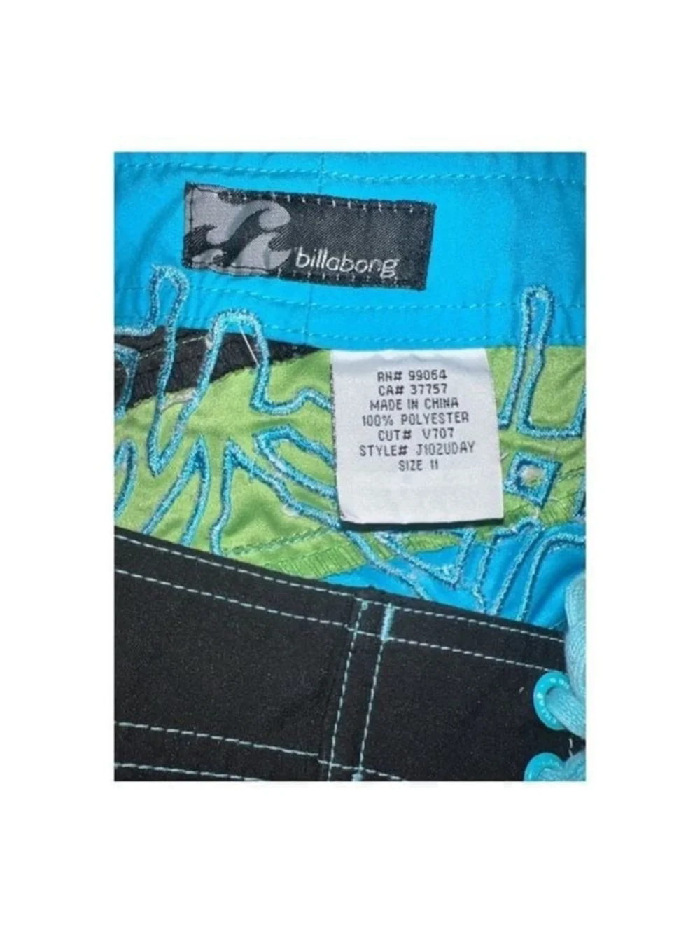 Vintage Billabong Board shorts Black Blue Size 11